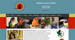 Desktop Screenshot of medicalcenterforbirds.com